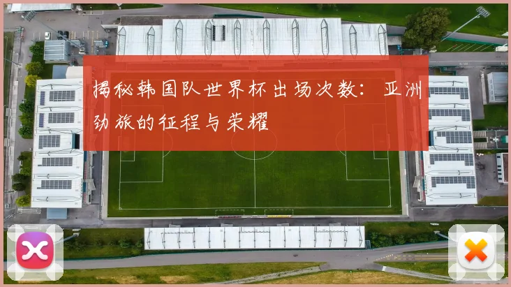 揭秘韩国队世界杯出场次数：亚洲劲旅的征程与荣耀